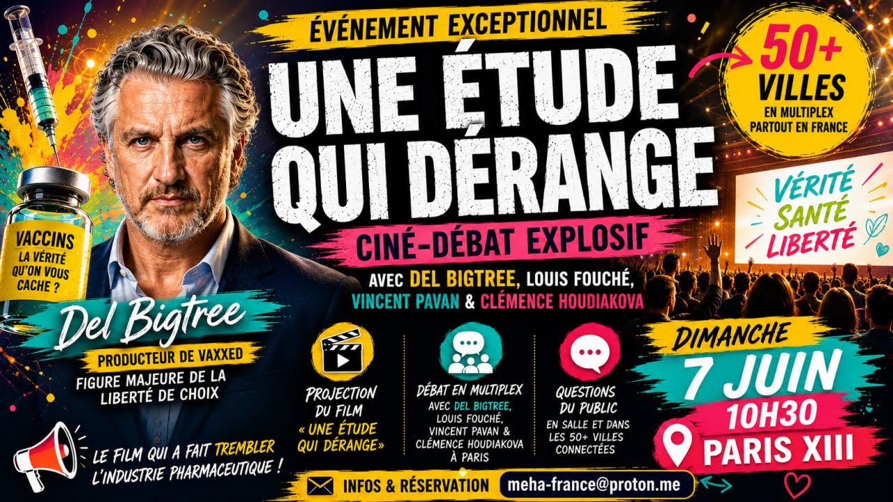 Evénement Del Bigtree : une étude qui dérange