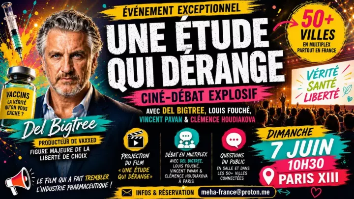 Evénement Del Bigtree : une étude qui dérange